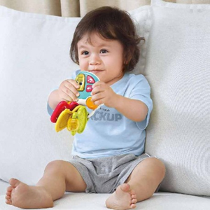 اسباب بازی جغجغه دندانگیر موزیکال طرح جاکلیدی هولی تویزHola Toys مدل A8996 _اسباب بازی نوزادی